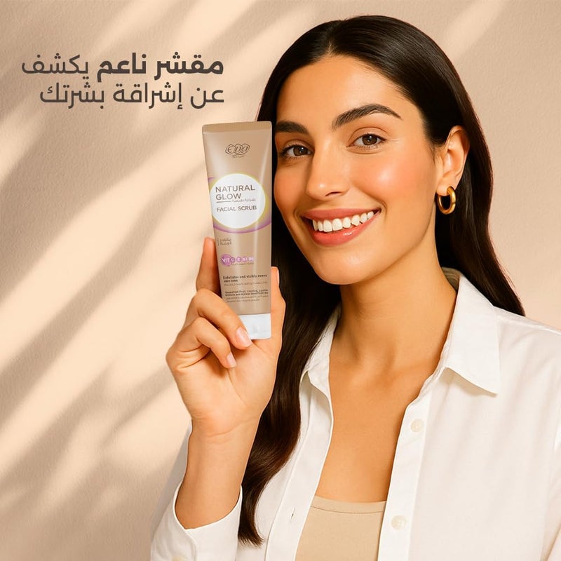 Eva Skin Care Natural Glow Facial Scrub 100 ml - Image 3